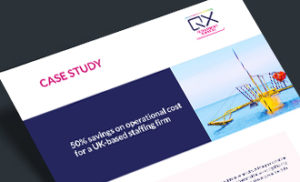 50% savings on operational cost for a UK-based staffing firm