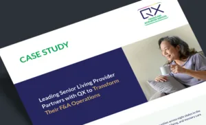 Leading Senior Living Provider Partners with QX