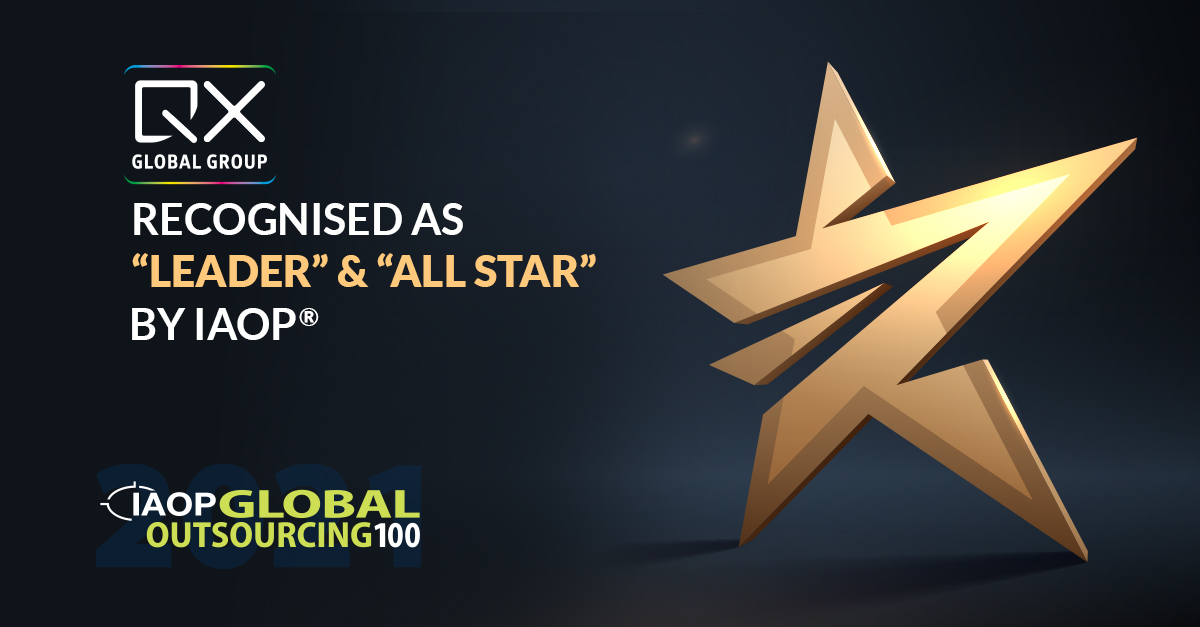 QX Recognised “Leader” by IAOP, Achieves “Sustained Excellence” distinction and “All Star” award