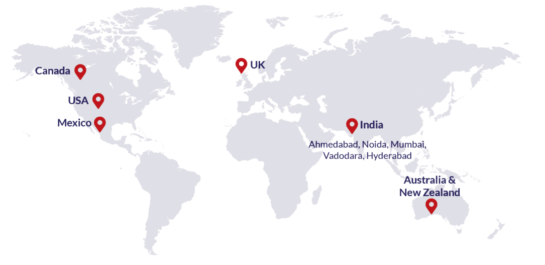 Our Global Offices & Delivery Centers