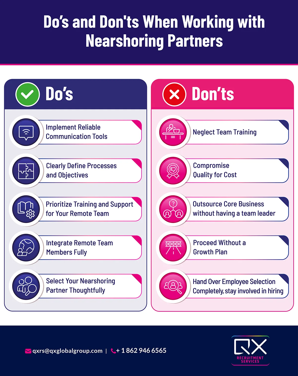 Do's and don'ts of nearshoring partnerships