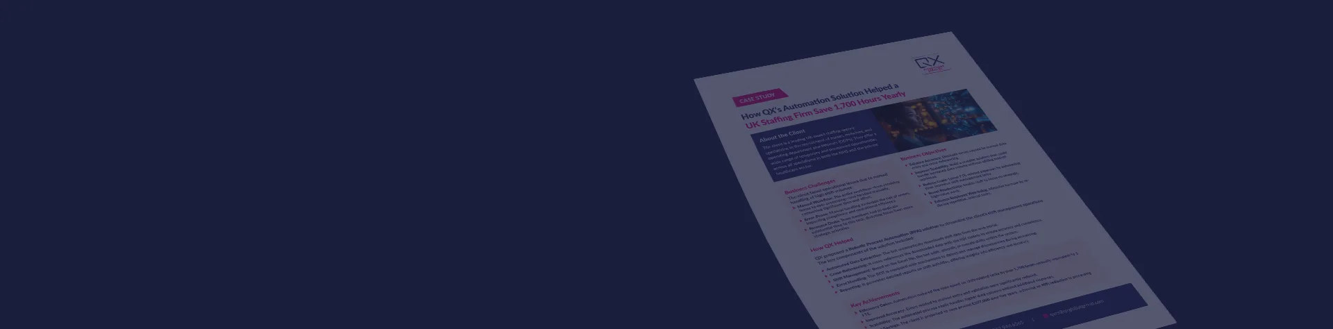 How QX’s Automation Solution Helped a UK Healthcare Staffing Firm Save 1,700+ Hours a Year