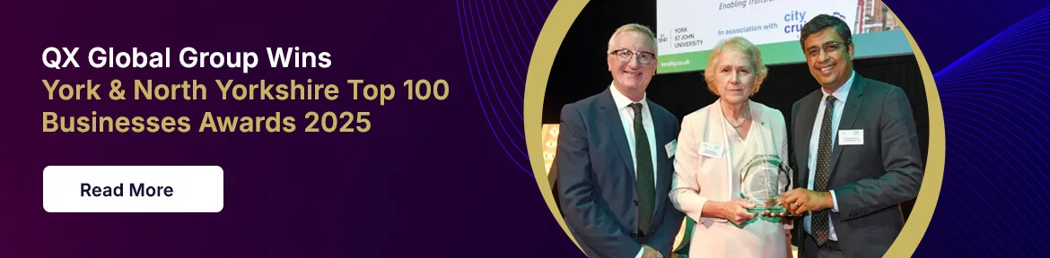 QX Global Group Crowned Overall Winner at York & North Yorkshire Top 100 Businesses Awards 2025