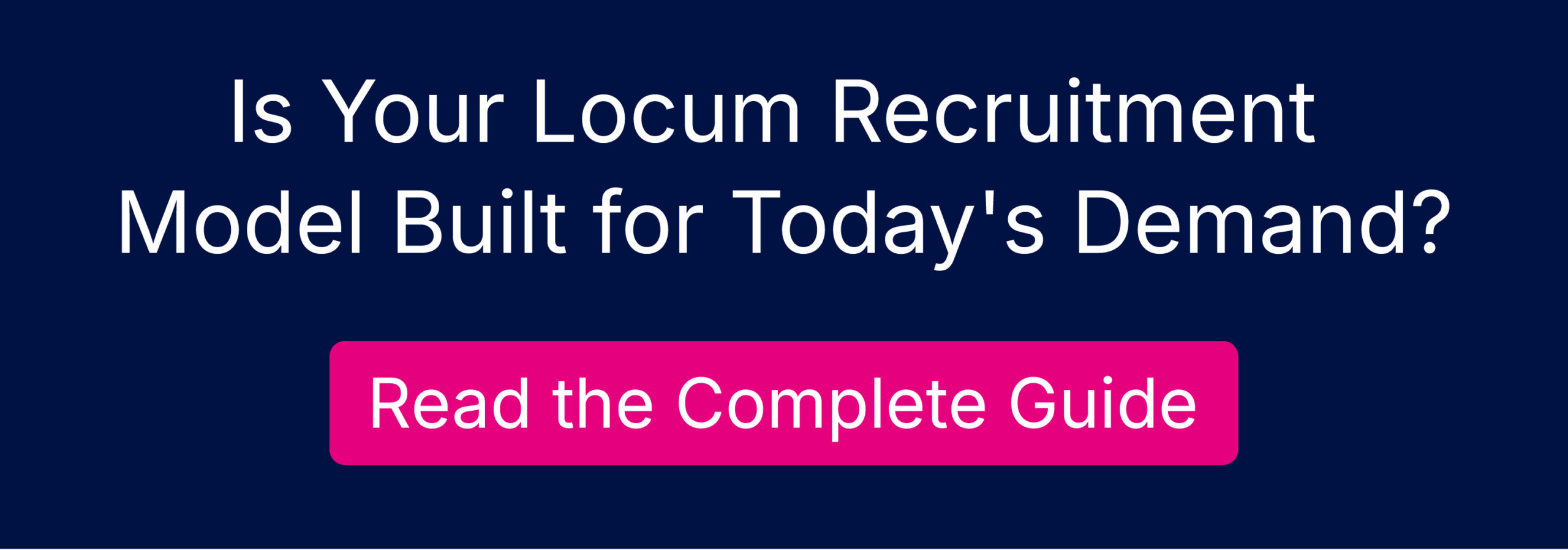 Locum Recruitment Companies